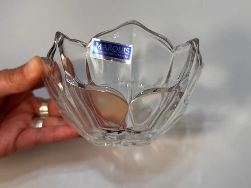 Waterford Crystal 5" Crystal Rose Bowl-Floral Bowl Collection Germany Table Vase