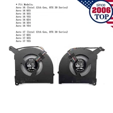 New CPU+GPU 12V Fan for Gigabyte Aero 16 Aero 17 Intel 12th KE5 XE5 RP86YE