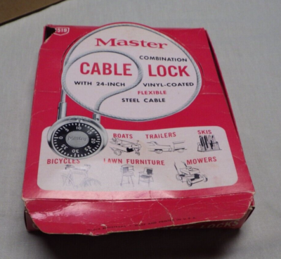 6 NOS Master Cable Combination Locks 1519 24