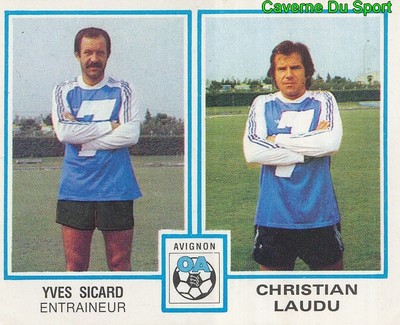 Autocollant Panini Olympique Avignonnais - Coupe De France 1972-1973 - état Neuf