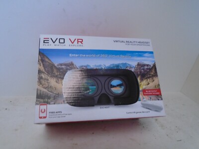 EVO VR Virtual Reality Headset For Your Smartphone Black New!!!