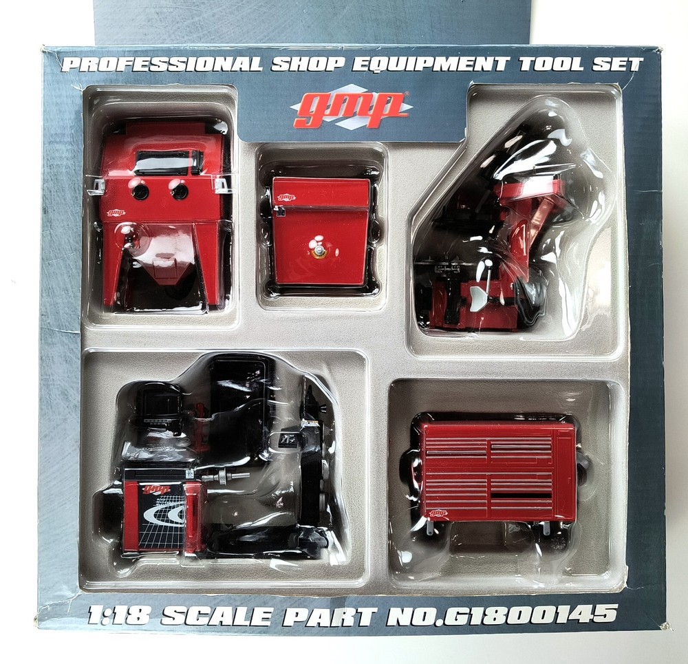 GMP 1/18 PROFESSIONAL GARAGE WORKSHOP EQUIPMENT TOOL SET #G1800145 DIORAMA