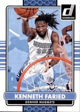 2014-15 Panini Donruss Base #177 Kenneth Faried Denver Nuggets