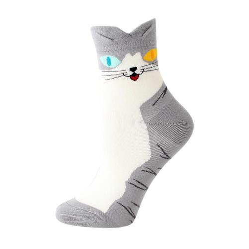 Cute Cat Animal Socks Novelty Animal Socks 4 Pair Winter Women Socks Fuzzy Socks - Picture 5 of 11