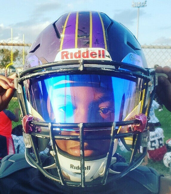 Precision Football Helmet Visor, Clear Revo Ice Blue eBay