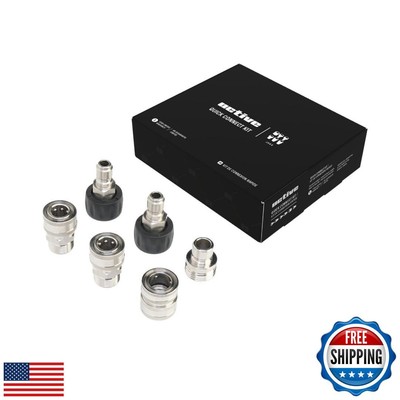 Active Quick Connect Kit M22-14mm for Pressure Washers, Male Female Stainless