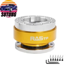 NEW 6 Bolt Quick Release Steering Wheel Hub Adapter Snap Off Boss Kit Universal