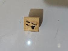Love This! Arrow Rubber Stamp Wood Mount 1" x 1" Studio G Teacher Valentines