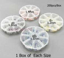 4Box/800pc Dental Quartz Fiber Posts Root Canal Pins Screw Post 1.2 1.4 1.6 1.8