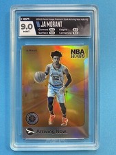 Ja Morant Rookie Card RC 2019-20 NBA Hoops Premium Arriving Now Holo HGA 9.0