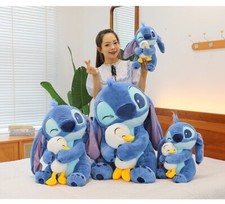 Disney Plush Doll Stitch Lilo Doll Cute Duck Stitch Plush Stuffed Toy Christmas