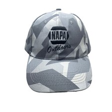 NAPA Gray And White Outdoors Camo Hunting Truckers Hat Baseball Cap Camouflage