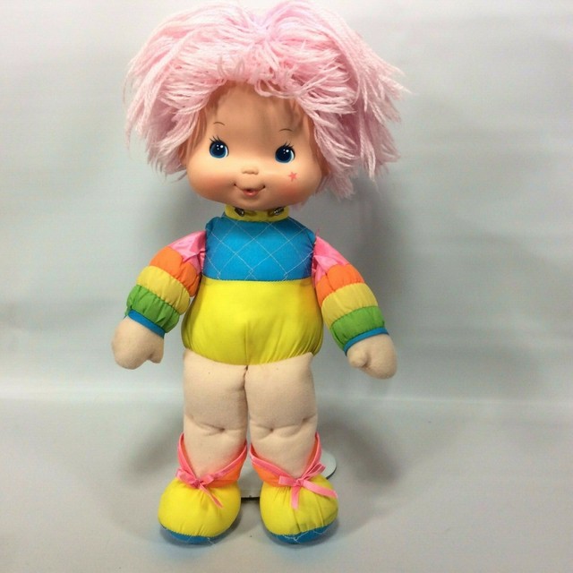 Rainbow Brite Doll 1983 Hallmark Baby Brite Pink Hair 1980s Toy Mattel