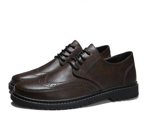 Chic Mens Brogues Formal Work Carved 