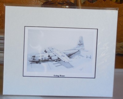 C-130E Hercules ''Going Home'' 8X10 Matted Print by Willie Jones Jr.