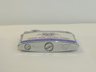 Flat Advertising Lighter AGA Aero Geo Astro Corp. Made In Japan | eBay