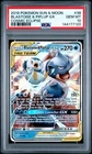 PSA 10 GEM MINT 2019 Blastoise & Piplup GX 38/236 Cosmic Eclipse Tag Team Holo