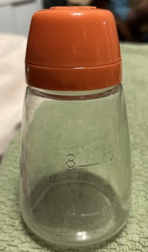 Vintage Federal Houseware Sugar Shaker Measures Cups and oz Glass with Lid USA