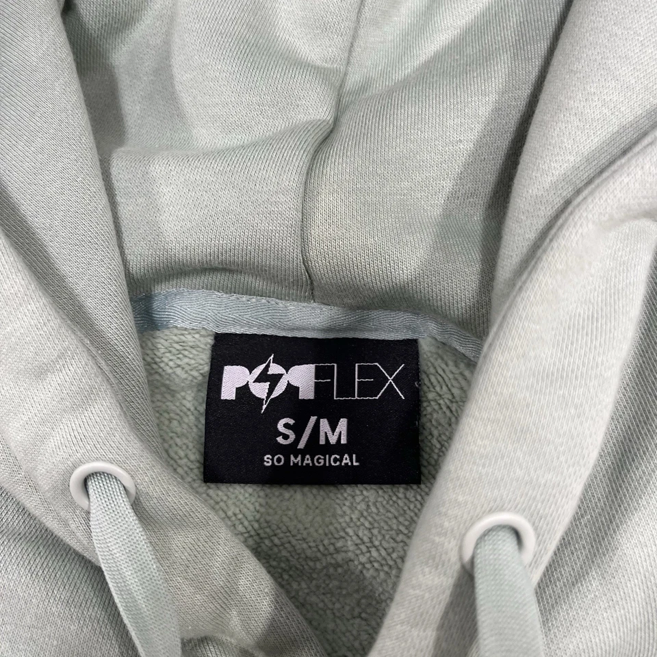 PopFlex So Magical Cropped Hoodie Green S/M Women’s Pullover Hooded Sweatshirt - Image 4 of 4