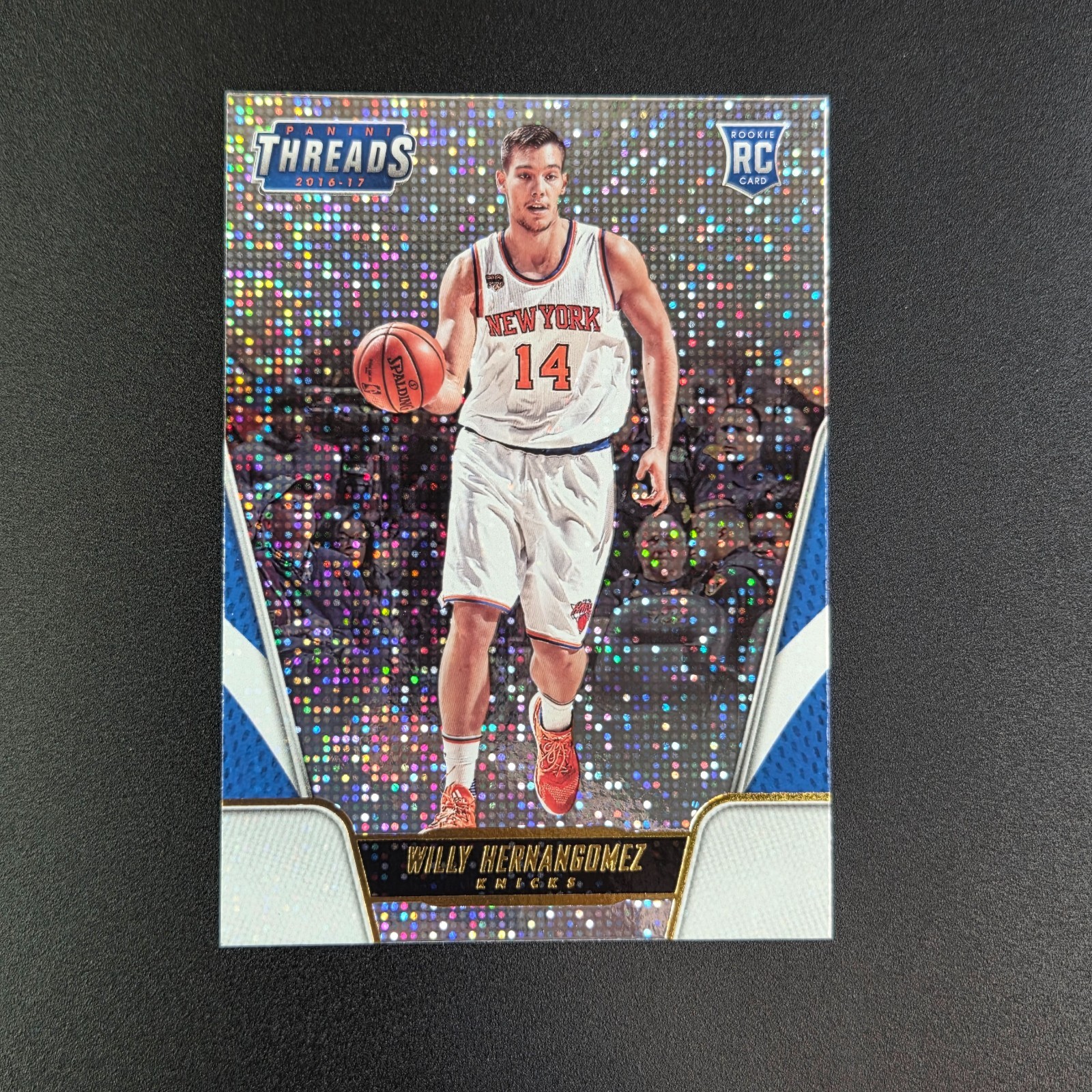 2016-17 Panini Threads Rookies Willy Hernangomez Century Proof Dazzle#153 Knicks