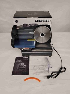 Chefman Die Cast Electric Deli Slicer IOB Untested