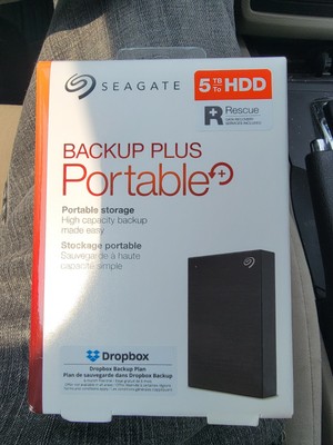 Seagate Backup Plus 5TB, External, 5400 RPM, 2.5in. (STHP5000400) Hard Drive