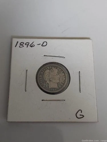 1896-P Barber Dime — photo from the most recent tracked eBay sale