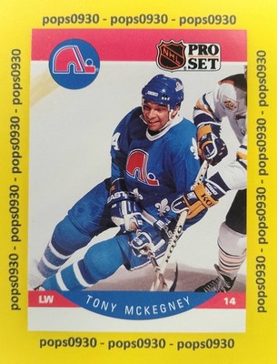 Tony McKegney, Quebec Nordiques, 1990, Pro Set, #254