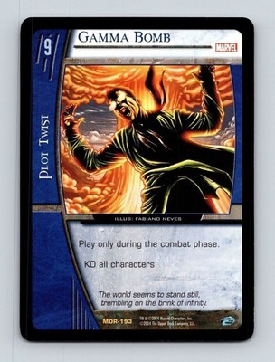 1993 Gamma Bomb MOR-193 VS System Marvel Origins Trading Card TC CC