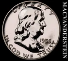 1956 Franklin Half Dollar- Silver- Choice Gem Proof- Luster- No Reserve #L7144