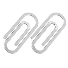 2 Pcs Cash Clip Mens money Fixing Clamp Anti-slip Paper Clips