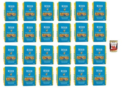 De Cecco Mezza Zita Tagliata N.117 Pasta Nudeln 24x500g+Polpa 400g