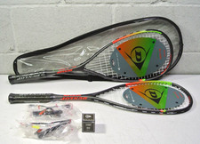 Dunlop Squash Set with 2 Blaze Tour Rackets and Python Intro 2000 Eyeguards