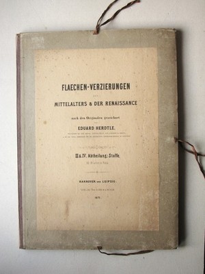 EDUARD HERDTLE , 1821 - 1878 Stuttgart . 50 '' FLAECHENVERZIERUNGEN '' LITHOS 1875