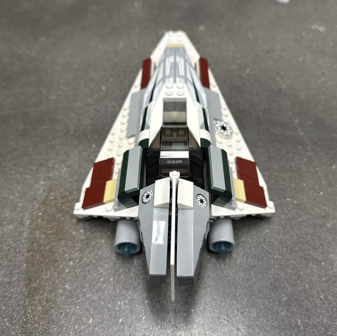 LEGO Star Wars Mace Windu's Jedi Starfighter 7868 Built Set No