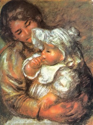 034 Pierre A Renoir - Gabrielle with Jean 1895 - Giclée Fine Art