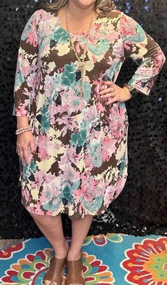 Dear Scarlett Lizzy Dress Mocha/mauve