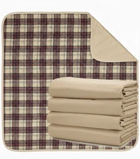 2pk 36x34 Bed Pads Washable Incontinence Underpad Super Absorbent Stain Masking