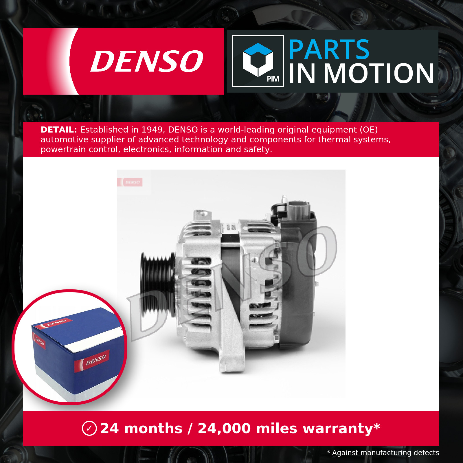 Denso Alternator DAN1025 270600Y010 270600Y030 2706047050 OE Quality Part - Image 6