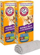 Cloth and Litter Baking Soda Double Duty Cat Litter Deodorizer, 30 OZ 2 Boxes 