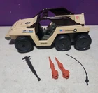 Vintage 1988 GI Joe Desert Fox Vehicle For Parts ANTENNA STEARING WHEEL ECT.