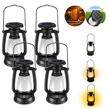 4x Solar Camping Light Portable Camping Lanterns Hanging Tent Light Rechargeable