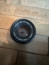 Canon Lens FD 50mm f/1.8 Standard Prime with Caps. For Canon AE-1,A-1, F1.