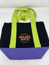 Trader Joes Limited Halloween Mini Canvas Tote Rare!! 🎃free Ship!
