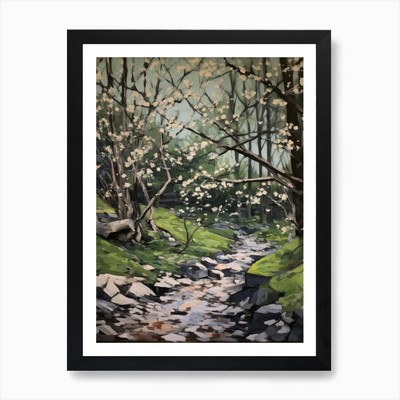 Wälder auf dem Land 2 Kunst Pri gerahmtes Wandbild Poster Leinwanddruck Bild