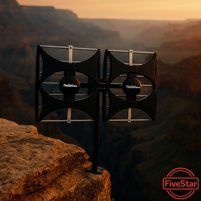 HDTV Antenna  Multi-Directional Boost UHF VHF Indoor Outdoor + pole + Splitters