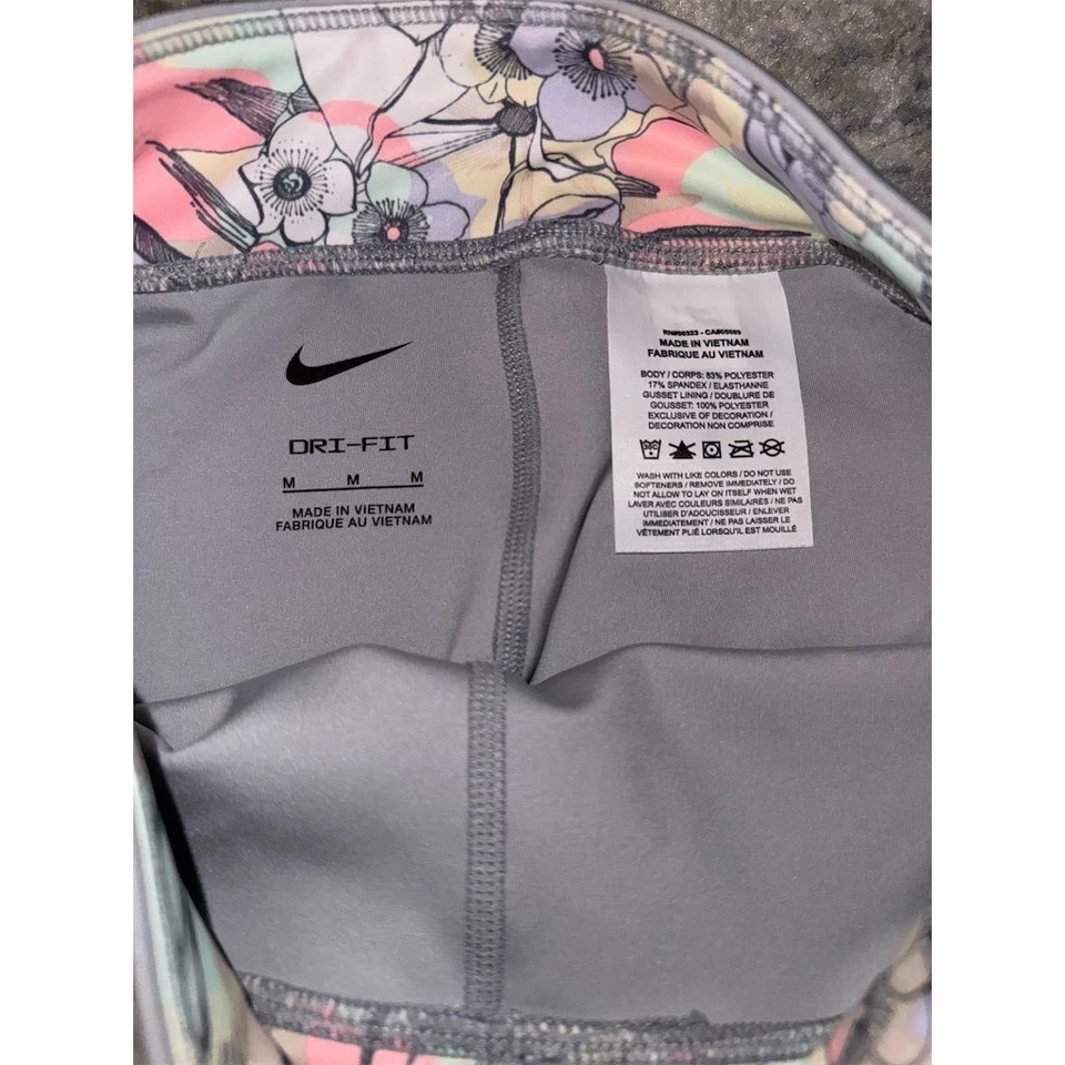 Nike Niñas Floral Leggings Multicolor Talla M 8-10 Dri-FIT Ropa Activa Entrenamiento  Foto 2 de 4