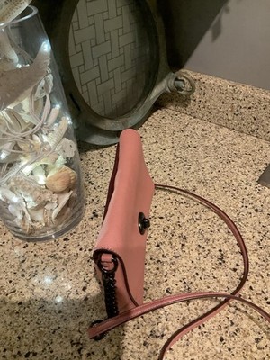 COACH Crosstown Turnlock Crossbody Leather Bag 1494 Pink | eBay