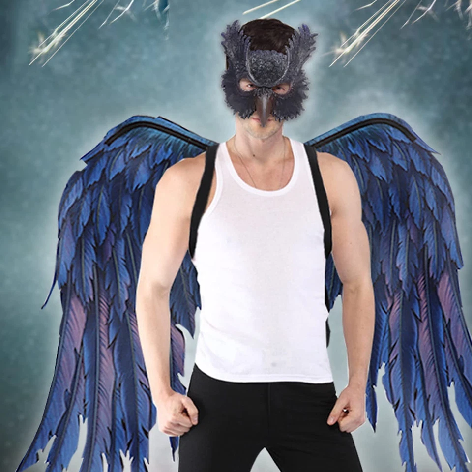 Máscara de búho Halloween mascarada máscara de espuma pájaro animal media máscara facial Foto 4 de 4