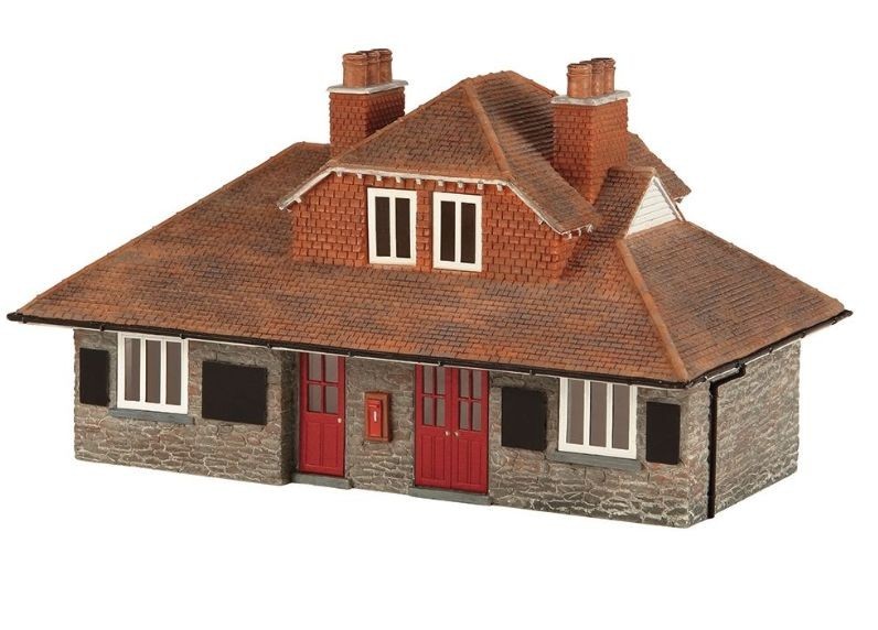 Bachmann Scenecraft 44-0016R Narrow Gauge Station Red - 1:76 - OO9 GAUGE